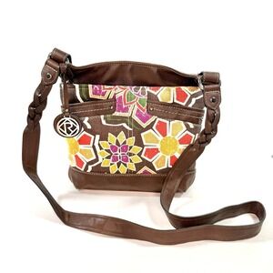 Relic Fossil Canvas Crossbody Bag Floral Boho Small Shoulder Purse